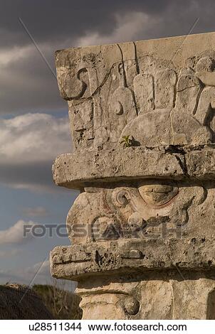 Picture - Ancient ruins in Tulum Mexico. Fotosearch