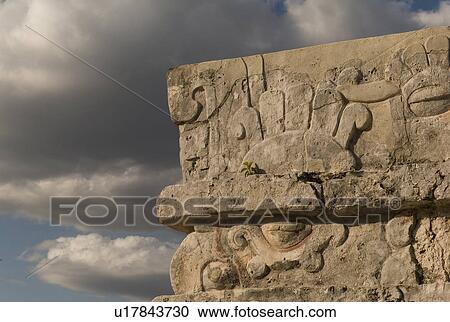 Stock Image - Ancient ruins in Tulum Mexico. Fotosearch
