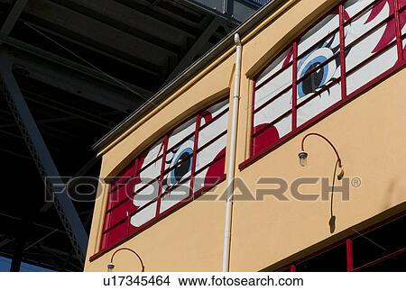 Picture - Art painted on building on Grandville Island. Fotosearch