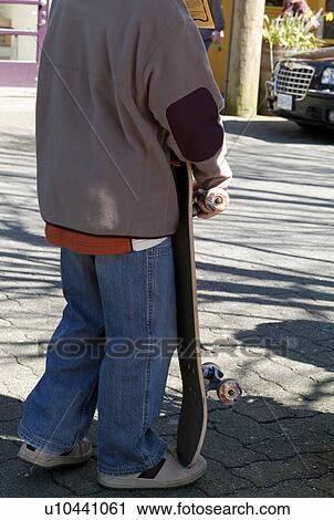 Boy with skateboard View Large Photo Image Stock Image - Boy with skateboard. Fotosearch
