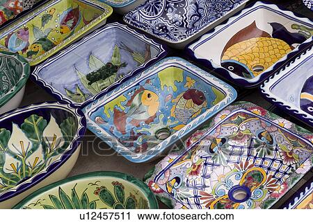 Stock Image - Ceramic bowls. Fotosearch