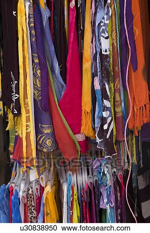 Stock Image - Colorful fabrics. Fotosearch