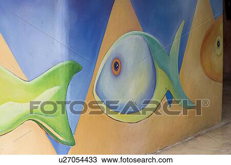 Colourful drawings of fish View Large Photo Image Stock Image - Colourful drawings of fish. Fotosearch