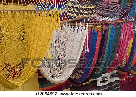 Colourful hammocks View Large Photo Image Stock Image - Colourful hammocks. Fotosearch