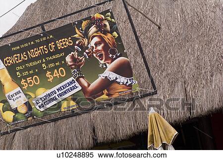 Corona Beer advertising sign Stock Photography | u10248895 ...
