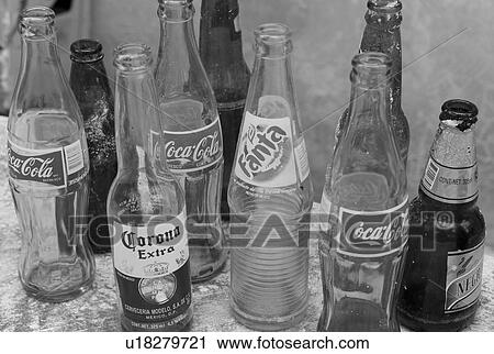 Stock Image - Empty bottles. Fotosearch