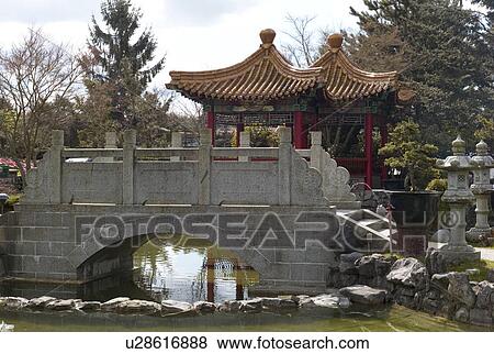 Stock Photo - Garden at Chinatown in Vancouver. Fotosearch