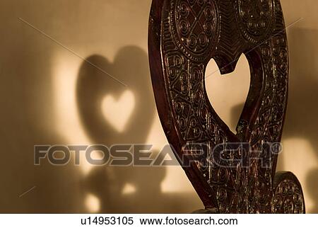 Stock Photography - Heart shape carving. Fotosearch