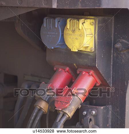Mechanical hookups on a train View Large Photo Image Stock Photo - Mechanical hookups on a train. Fotosearch