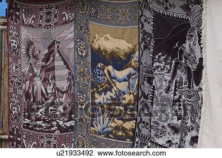 Murals painted on blankets View Large Photo Image Stock Image - Murals painted on blankets. Fotosearch