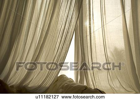 Sheer drapery View Large Photo Image Stock Photo - Sheer drapery. Fotosearch