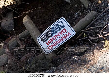 Warning danger sign in Stanley Park View Large Photo Image Stock Image - Warning danger sign in Stanley Park. Fotosearch