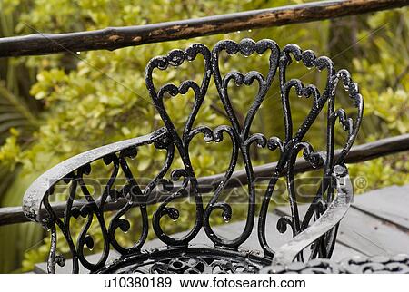 Wrought iron chair View Large Photo Image Stock Photo - Wrought iron chair. Fotosearch