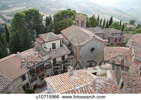 Aerial view of MonteCastello di Vibio, looking west View Large Photo Image Stock Photograph - Aerial view of MonteCastello di Vibio, looking west. Fotosearch