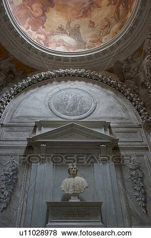 Stock Photo - Capella Sagredo, San Francesco della Vigna, detail of ceiling and wall, with frescoes by Tiepolo. Fotosearch