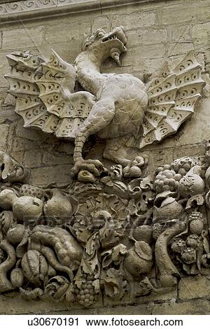 Carved stone detail on Palais du Papes, Avignon View Large Photo Image Stock Image - Carved stone detail on Palais du Papes, Avignon. Fotosearch