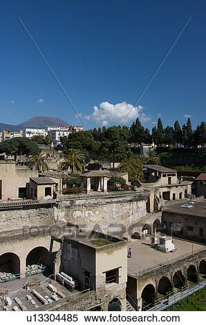 Stock Photography - Castello Estense, View of Courtyard from spiral staircase. Fotosearch