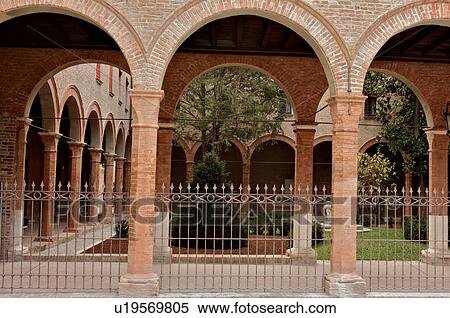 Cloister courtyard of Renaissance palace, Ferrara View Large Photo Image Stock Photography - Cloister courtyard of Renaissance palace, Ferrara. Fotosearch