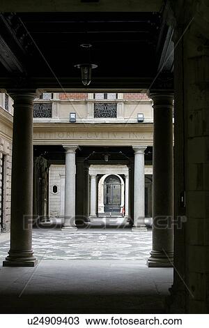 Courtyard of palazzo in Fashion District, Milan, Italy View Large Photo Image Stock Image - Courtyard of palazzo in Fashion District, Milan, Italy. Fotosearch