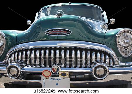 Cut out front view from below, of green Buick, showing grille, hood and windscreen View Large Photo Image Stock Photography - Cut out front view from below, of green Buick, showing grille, hood and windscreen. Fotosearch