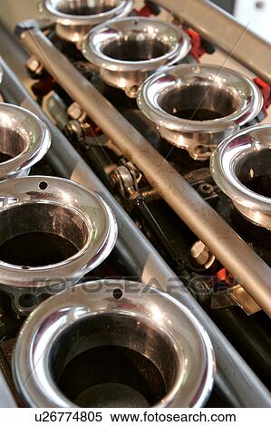 Stock Photography - Detail of Ferrari racing car, detail of engine. Fotosearch