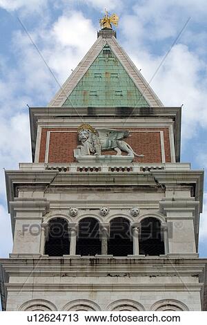 Detail of top of Campanile, San Marco View Large Photo Image Stock Image - Detail of top of Campanile, San Marco. Fotosearch