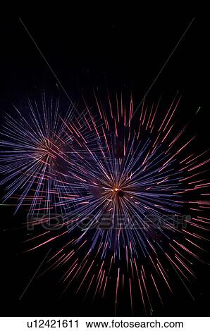 Fireworks exploding in the black night sky View Large Photo Image Stock Image - Fireworks exploding in the black night sky. Fotosearch