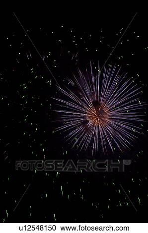 Fireworks exploding in the black night sky View Large Photo Image Stock Image - Fireworks exploding in the black night sky. Fotosearch