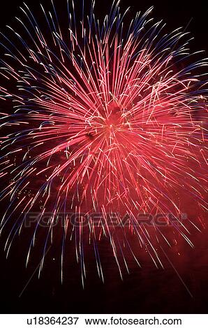 Fireworks exploding in the black night sky View Large Photo Image Stock Photo - Fireworks exploding in the black night sky. Fotosearch