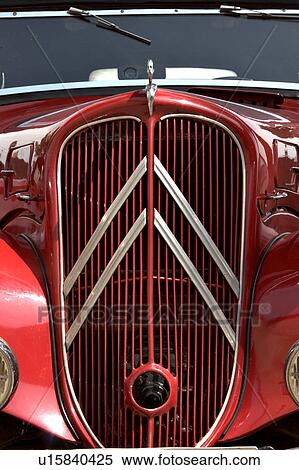 Front view of red Citroen showing windscreen, hood, headlamps, and grille View Large Photo Image Stock Photography - Front view of red Citroen showing windscreen, hood, headlamps, and grille. Fotosearch