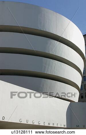 Guggenheim Museum, view of exterior spiral staircase View Large Photo Image Stock Image - Guggenheim Museum, view of exterior spiral staircase. Fotosearch