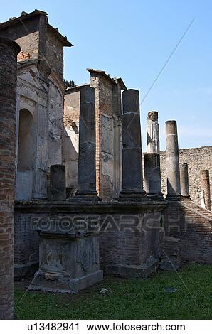 In the shadow of Vesuvius, the ruins of Pompei - Temple of Isis View Large Photo Image Stock Image - In the shadow of Vesuvius, the ruins of Pompei - Temple of Isis. Fotosearch