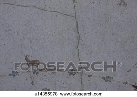 In the shadow of Vesuvius, the ruins of the Imperial Villa of Oplontis - detail of frescoes beside swimming pool View Large Photo Image Stock Photo - In the shadow of Vesuvius, the ruins of the Imperial Villa of Oplontis - detail of frescoes beside swimming pool. Fotosearch