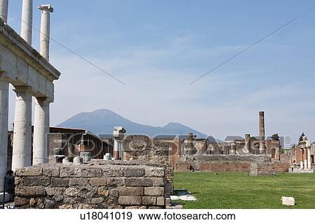 In the shadow of Vesuvius, the ruins of Pompei - the Forum, with Vesuvius beyond View Large Photo Image Stock Photo - In the shadow of Vesuvius, the ruins of Pompei - the Forum, with Vesuvius beyond. Fotosearch