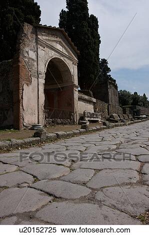 In the shadow of Vesuvius, the ruins of Pompei - Via Consolare and tombs View Large Photo Image Stock Photography - In the shadow of Vesuvius, the ruins of Pompei - Via Consolare and tombs. Fotosearch