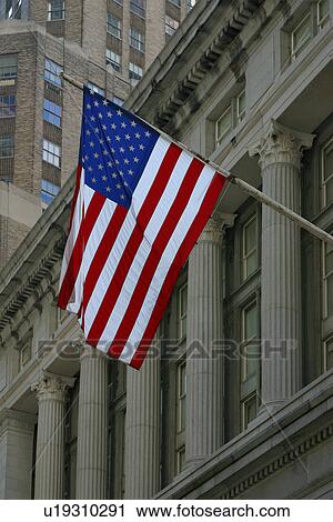 New York Stock Exchange facade detail with flag View Large Photo Image Stock Image - New York Stock Exchange facade detail with flag. Fotosearch