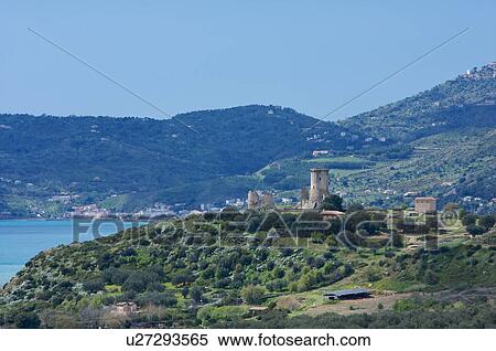 Round tower of Velia, with landscape view of hills and coastline View Large Photo Image Stock Photography - Round tower of Velia, with landscape view of hills and coastline. Fotosearch