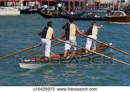 rowers in gondolina, Venice historical regatta procession View Large Photo Image Stock Image - rowers in gondolina, Venice historical regatta procession. Fotosearch