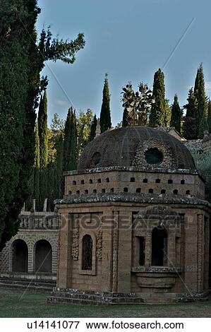 Stock Photo - Scarzuola Gardens and Architecture, Little Theatre of Flora and Pomona. Fotosearch