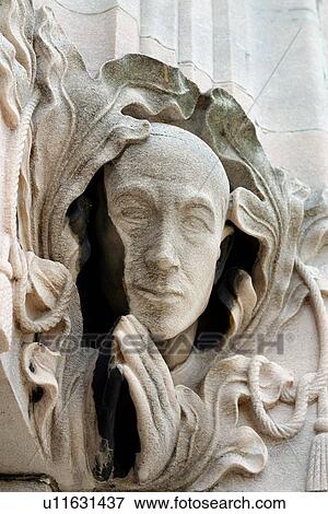 Stone sculpture detail of facade, face and hands in prayer, Milan cathedral View Large Photo Image Stock Photo - Stone sculpture detail of facade, face and hands in prayer, Milan cathedral. Fotosearch