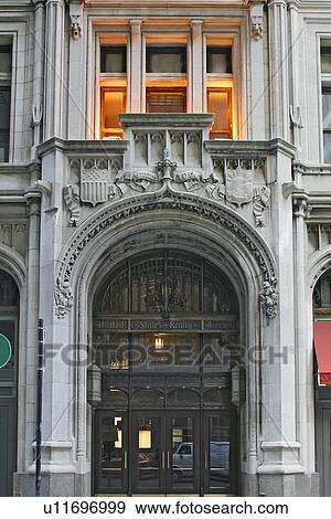 United States Realty Building on Broadway, detail view of main entrance from public street View Large Photo Image Stock Photo - United States Realty Building on Broadway, detail view of main entrance from public street. Fotosearch