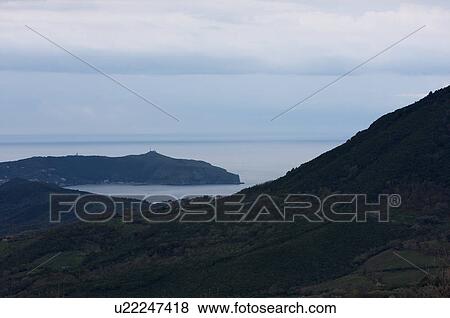 View of Cape Palinuro on cloudy morning View Large Photo Image Stock Photo - View of Cape Palinuro on cloudy morning. Fotosearch