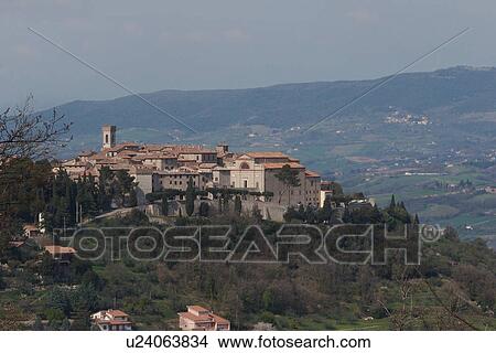 View of Montecastello di Vibio View Large Photo Image Picture - View of Montecastello di Vibio. Fotosearch