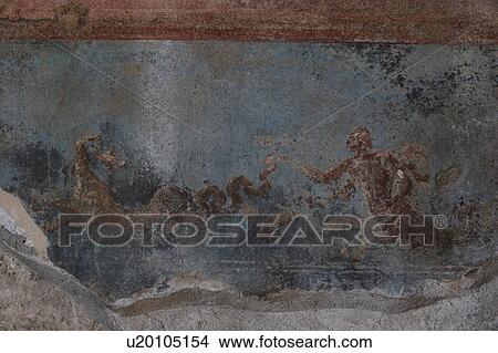 Picture - Wall fresco in House of Dioscuri. Fotosearch