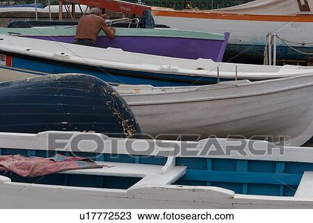 Wooden fishing boat being repaired at Vietri sul Mare View Large Photo Image Stock Image - Wooden fishing boat being repaired at Vietri sul Mare. Fotosearch