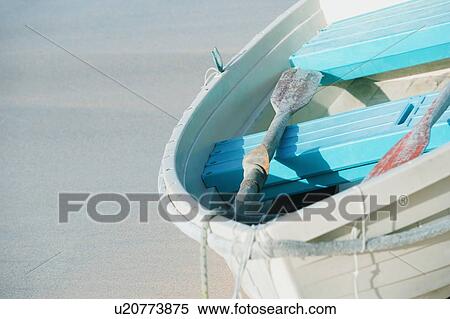 Stock Photography - Close-up of a boat on the beach. Fotosearch