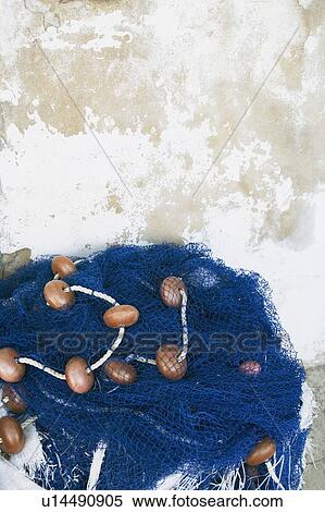 Stock Photography - Close-up of a commercial fishing net. Fotosearch