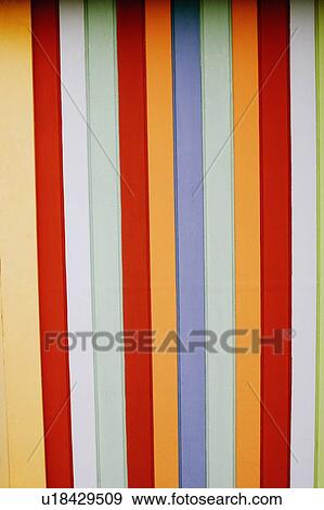 Stock Photo - Close-up of multi-colored wooden paneling. Fotosearch