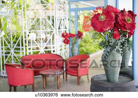 Close-up of vases on barrels View Large Photo Image Stock Photograph - Close-up of vases on barrels. Fotosearch