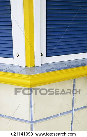 Stock Image - Closed shutter of a store. Fotosearch